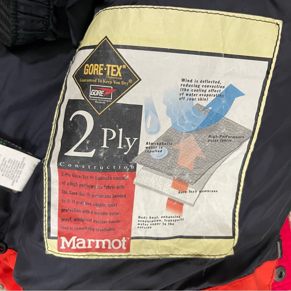 Marmot Alpine Gortex Jacket Size Small - image 3